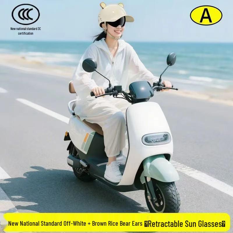 

3C Certified All-Season Universal Duckbill Helmet: Summer Sun Protection for Electric Vehicles and Motorcycles
