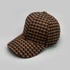 Woolen Plaid British Style Retro Baseball Cap Men And Women Personality Autumn And Winter Warm Fashion Versatile