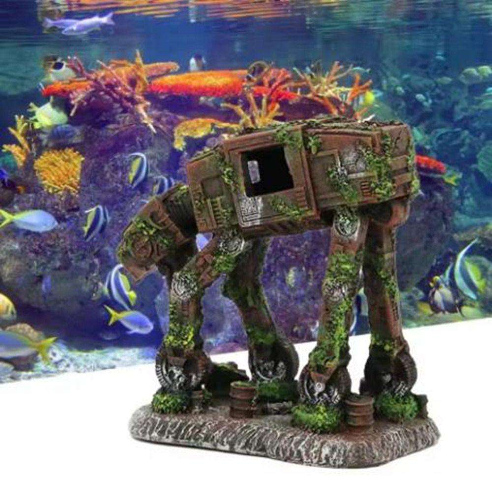 Micro-landscape Robot Dog Aquarium Tank High Imitation Machine Dog Ornament  for Aquarium Decor