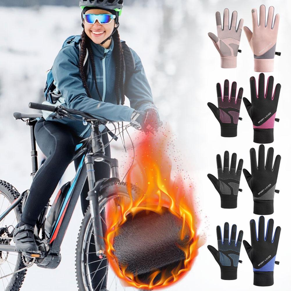 Winter Gloves for Men Women Anti-Slip Thermal Gloves Touchscreen Windproof Water-Resistant Gloves Cycling Hiking Skiing Running