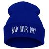 European and American Hip-hop Pullover Hat with Lettering Bad Hair Day Knitted Hat Embroidered Wool Hat 15Colorful Beanie