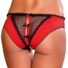 Damen-Slip, durchsichtig, offener Rücken, Knickers, Spitze, ouvert, Höschen, sexy Dessous, Unterwäsche