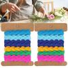 2pcs Color Ribbon Rick Rack Trim 8mm Width Curved Belt Webbing Bias Tape Wavy Lace Trim  For Sewing