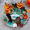 Halloween Napkin Rings, Maple Napkin Holders Fall Decorative Napkin Grommets For Thanksgiving Halloween Table Decorations