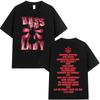 Rapper Theodora BOSS Lady Album Graphics 100Cotton Music Tshirt Men 2026 New Summer Hip Hop Unisex Short Sleeve Shirt Fan Gifts