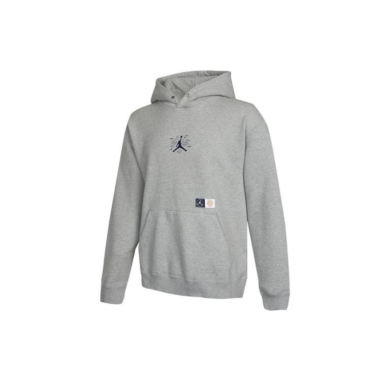 Jordan Sweatshirts Men's Gray Hooded Moderate Regular DO4083-063