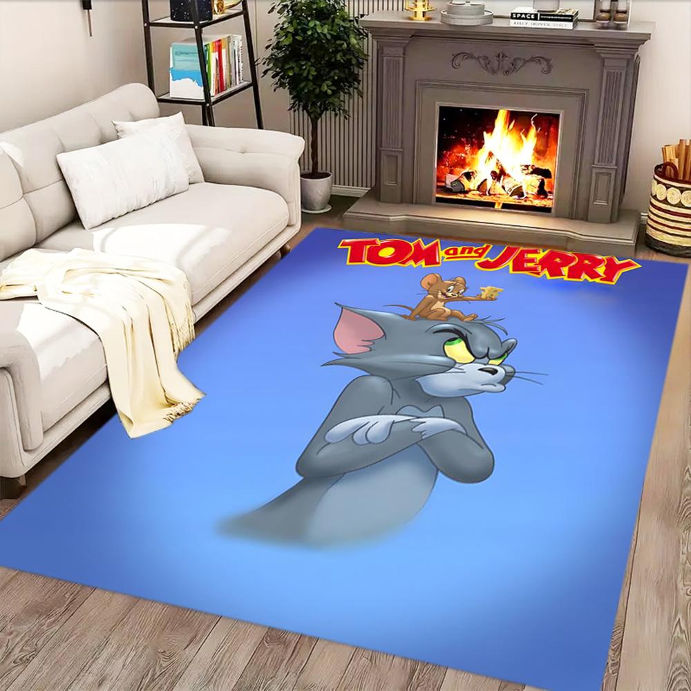 Tom And Jerry Adventure rug for living rooms, bedrooms, home décor, and as gifts.