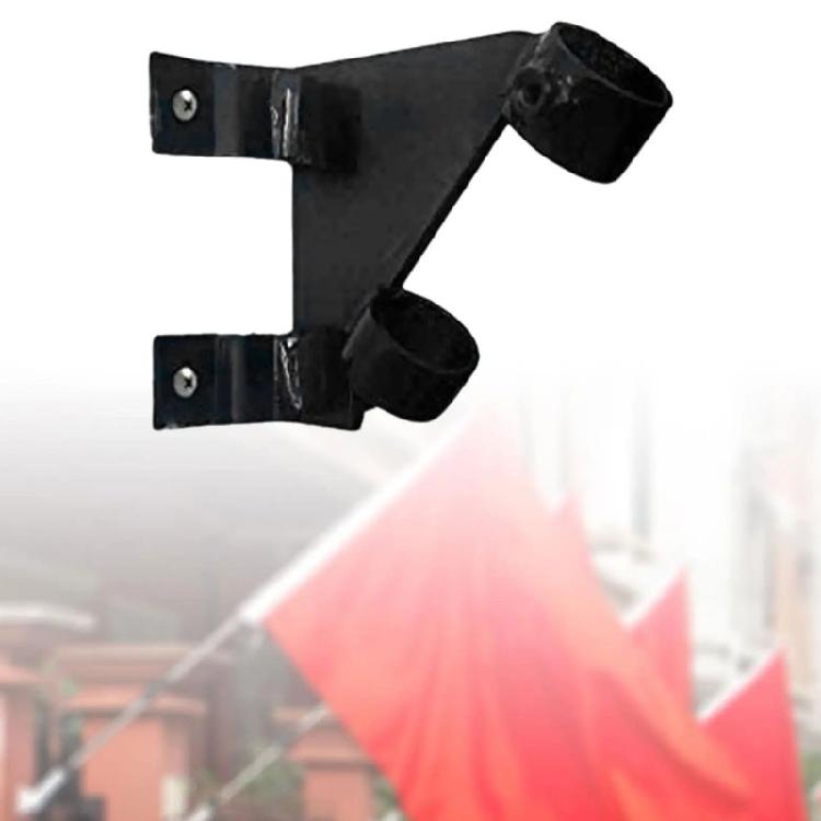 Anti Rusts Aluminum Flag Brackets Outdoor Wall Mount Regulable Clamps Safe Rails Fence Installation