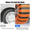 20/10pcs Snow Chain Widen Thicken Car Tire Crawler Type Plastic Anti-skid Chain Winter Wheel Tyre Anti-Slip Ties Emergency Tools