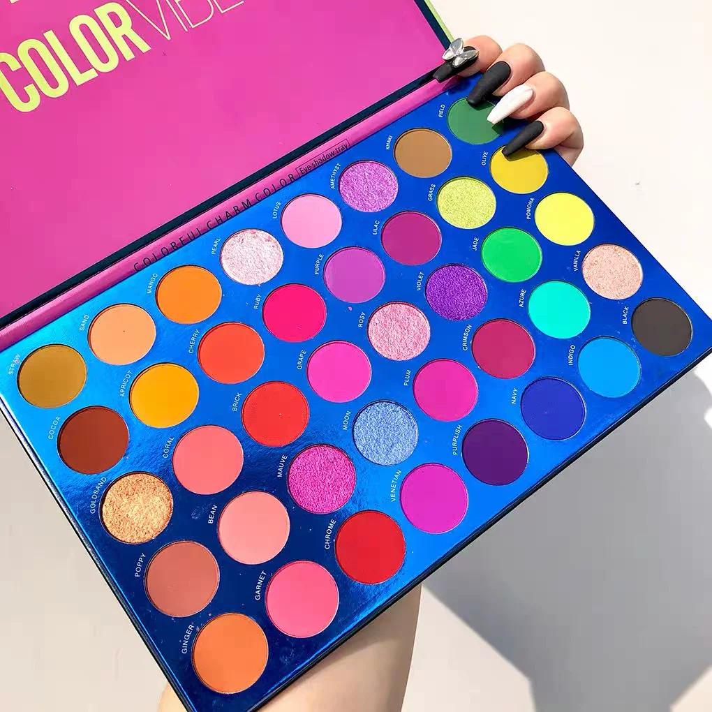 Authentic Beautyglazed 68-Color Eyeshadow Palette for Cos Stage Makeup, Makeup Artist's Special Matte and Pearlescent Makeup Palette