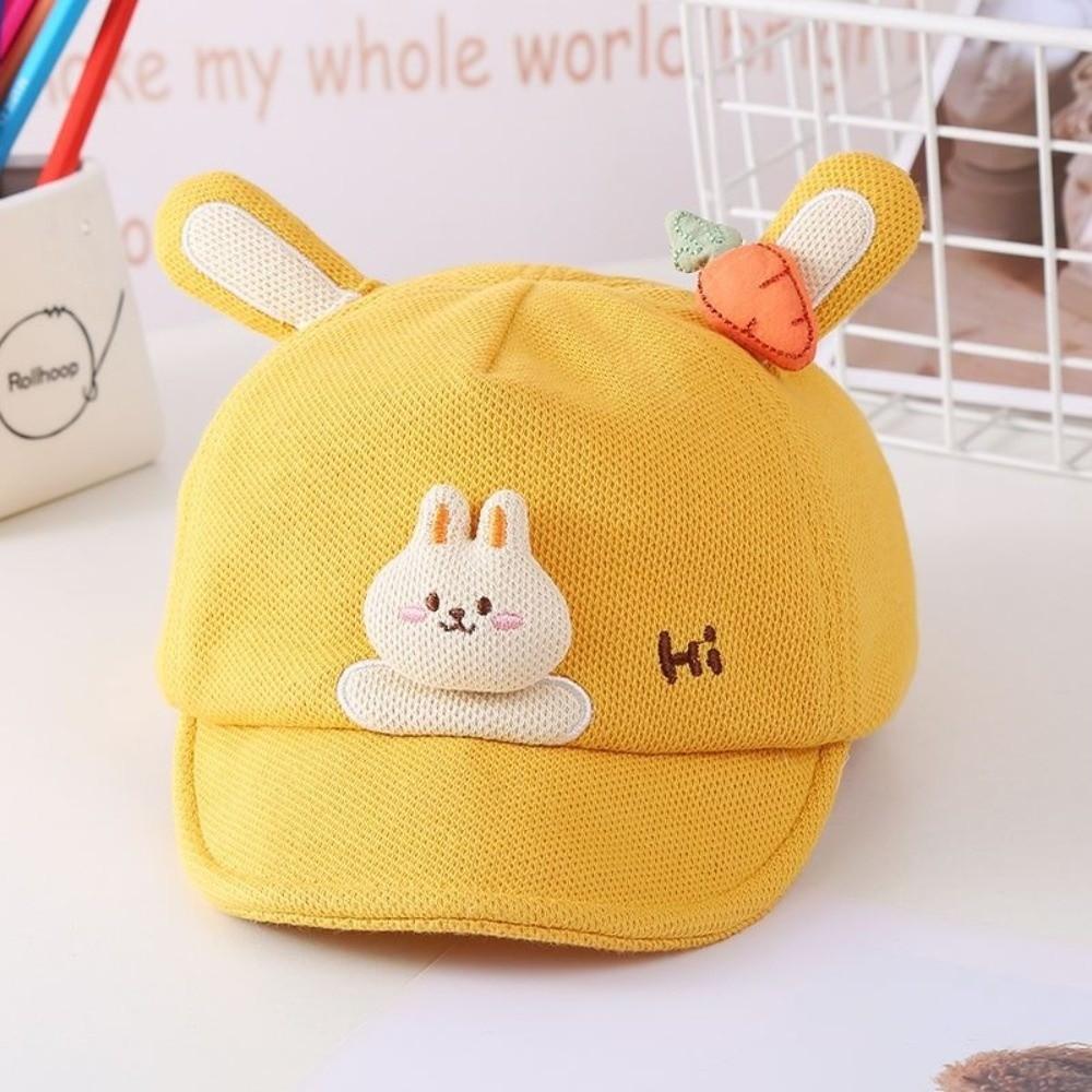 Cartoon Rabbit Ears Cartoon Peaked Hat Soft Brim Sun Hat Cute Sunshade Visors  Boys Girls Kids