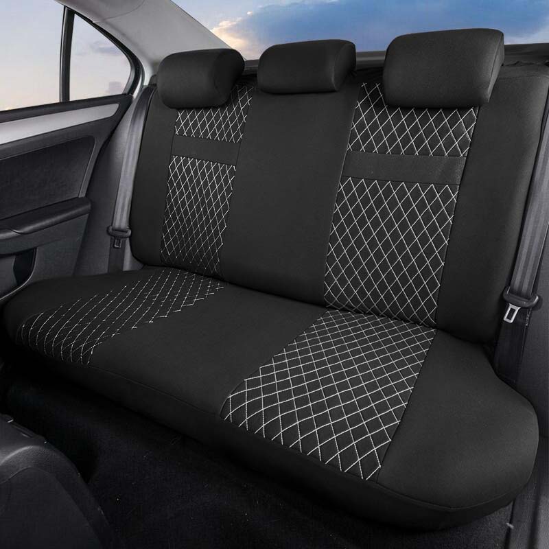 Housses de siège de voiture universelles, adaptées à la plupart des sièges de véhicule, protection de siège de voiture, combinaison classique de couleurs noir et rouge