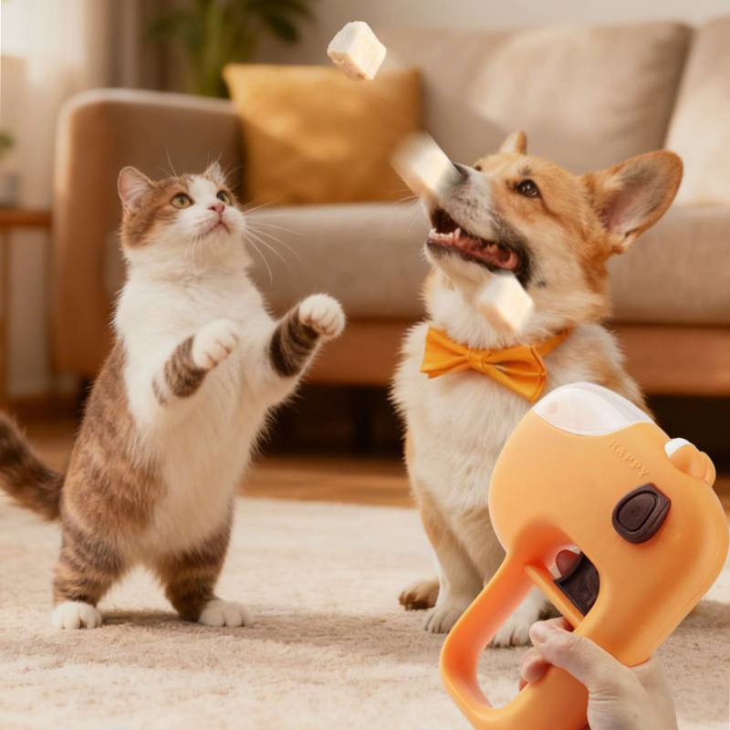 Pet Food Dispenser Toy With Leakfeeding Function For Cats And Dogs