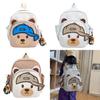 Children Cartoon Bear Backpack With Nylon Material And Curved Shoulder Straps For School Use