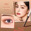 Double-Ended Gel Eyeliner Pen with Blade Brush, Smudge-Proof, Waterproof, Long-Lasting, for Beginners, Ultra-Fine Eyeliner Pen