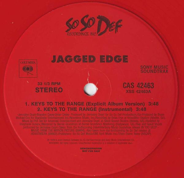 

12-дюймовая пластинка JAGGED EDGE - Keys To The Range CAS42463 So So Def 1999 US Соул/Фанк Б/У