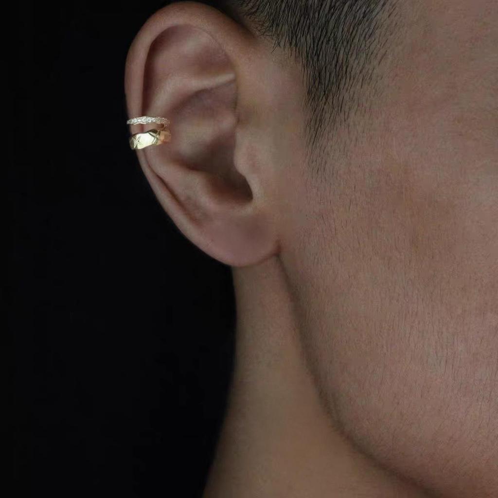 Painless Men's Ear Cuff: Vintage Chic, Niche Design, No Piercing Required