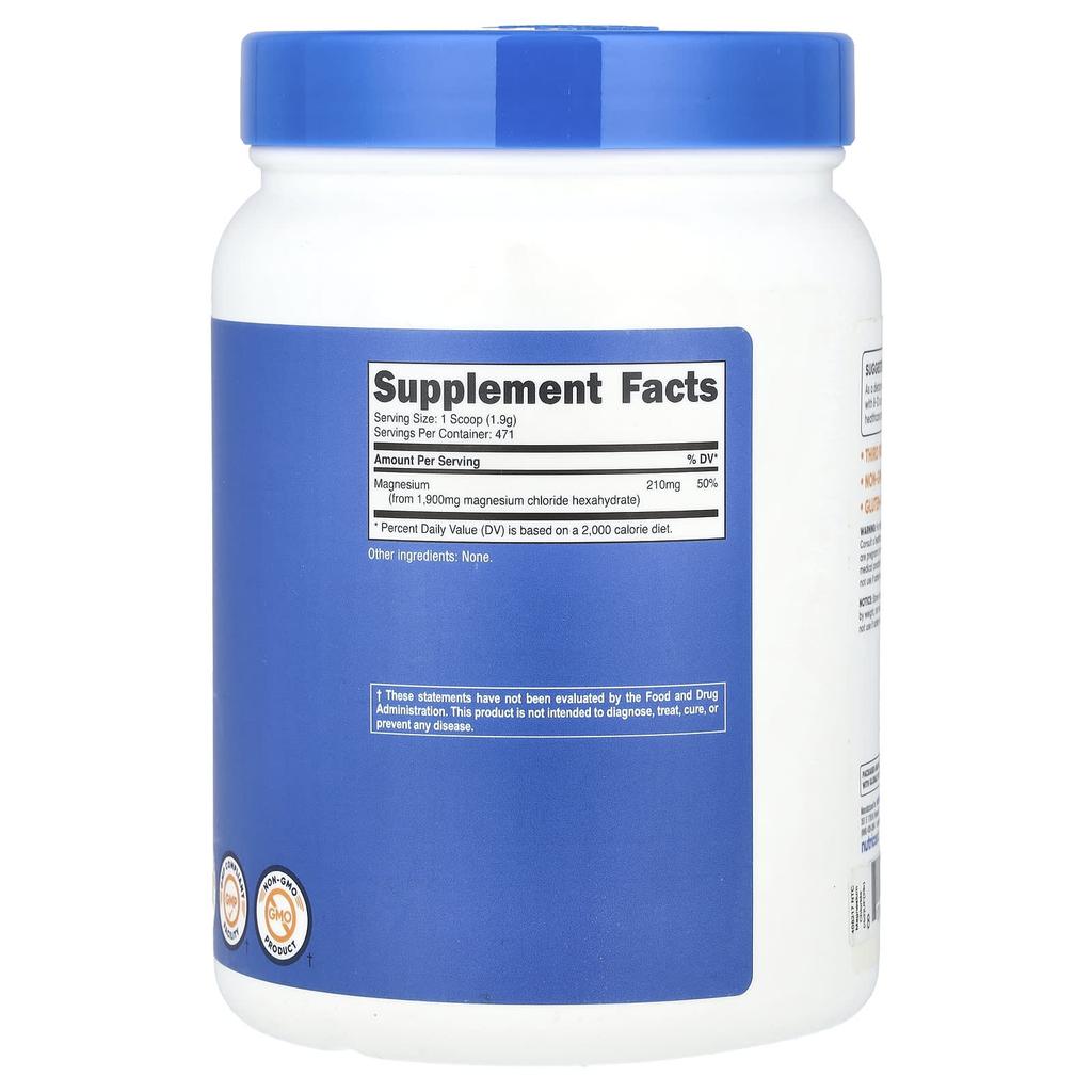 Magnesium Chloride, Unflavored, 907G (32.4Oz)