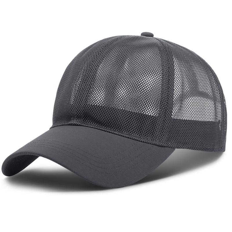New Summer Full Mesh Baseball Cap Men Women Hollow Out Breathable Quick Dry Cooling Sunscreen Outdoor Peaked Hat New