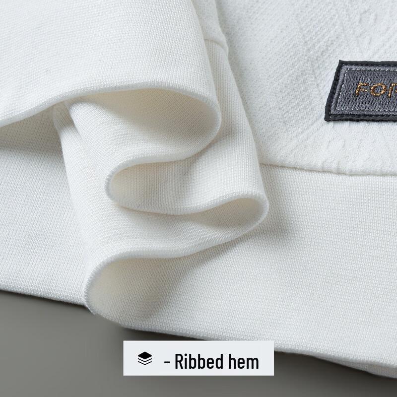 Men's Anti-Wrinkle Easy-Care Round Neck Long Sleeve Top