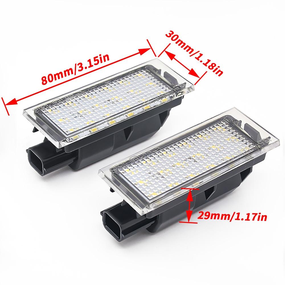 Bilens lisensnummer LED-skiltlampe for Renault Megane 2 Clio Laguna 2 Megane 3 Twingo Maestro Vel Satis