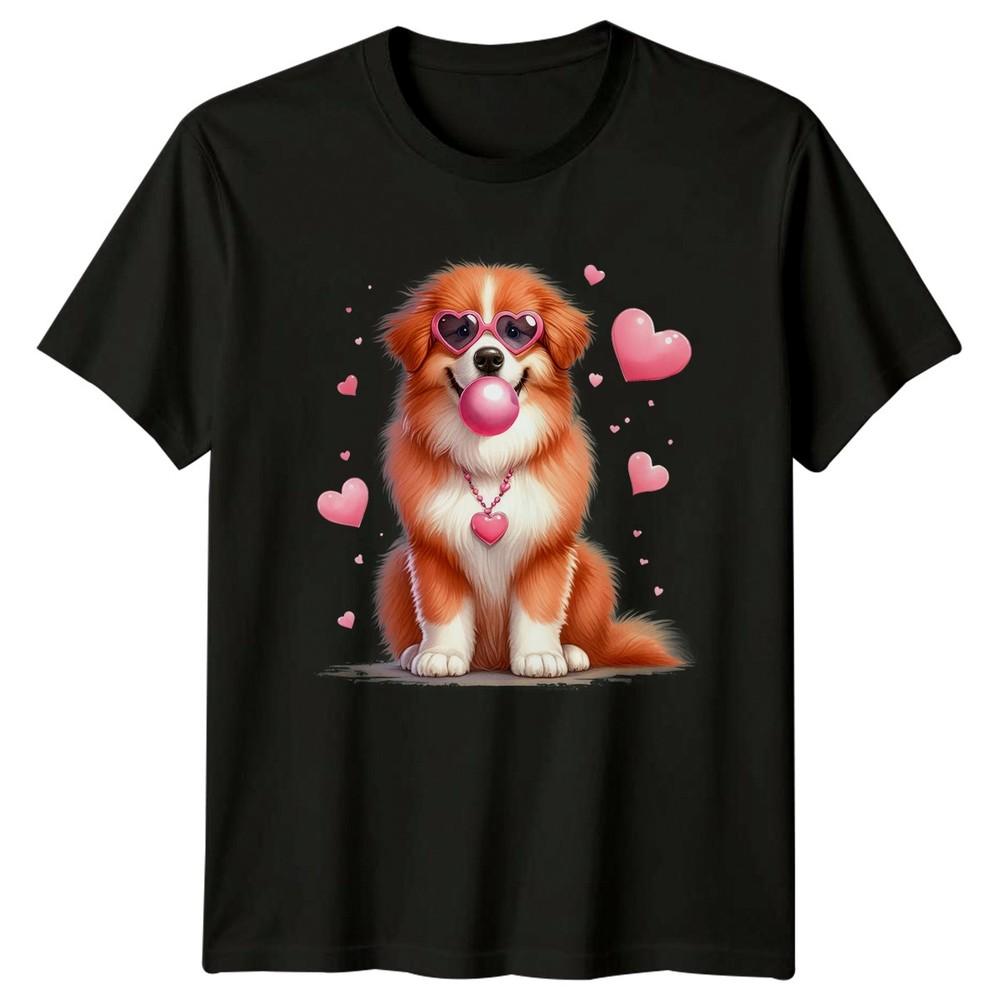 Dogs Valentines Day Animals Unisexs TShirt Unisexs Tee Graphic Unisex Top