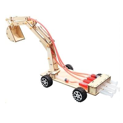 Hydraulikbagger-Modell, pädagogisches wissenschaftliches Experimentierspielzeug aus Holz, DIY STEM-Spielzeug für Kinder, Studenten