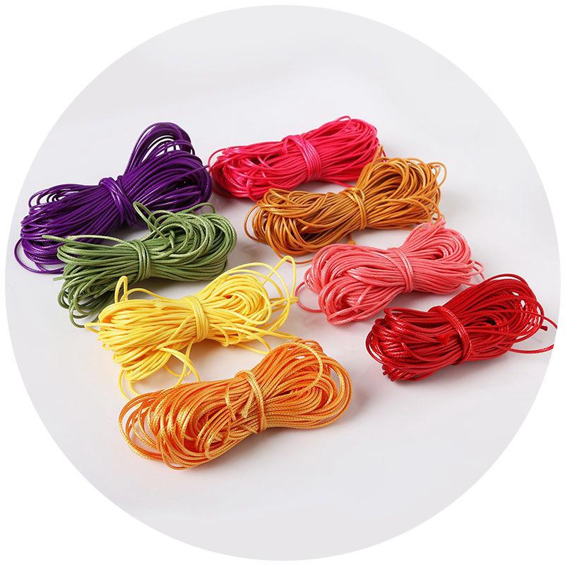 Korean Waxed Rope for DIY Jewelry - 1-2mm Colorful Necklace & Bracelet Cord