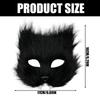 Masquerade Mask Furry Cats Mask Halloween Costume Accessory For Men Women Role Playing Cosplay Themed Parties