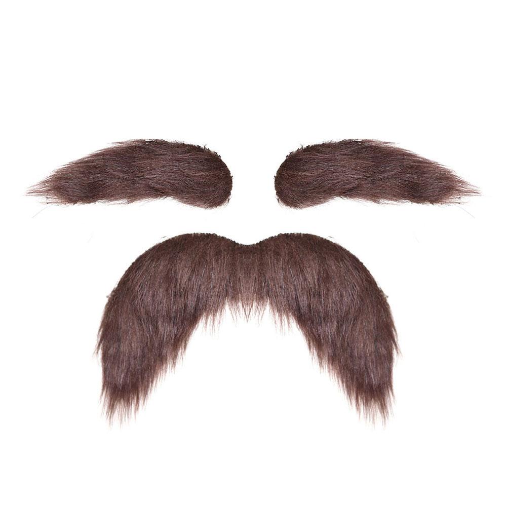 Halloween Simulation Fake Beard Eyebrows Santa Claus Beard Black Big Beard Party Dress Up