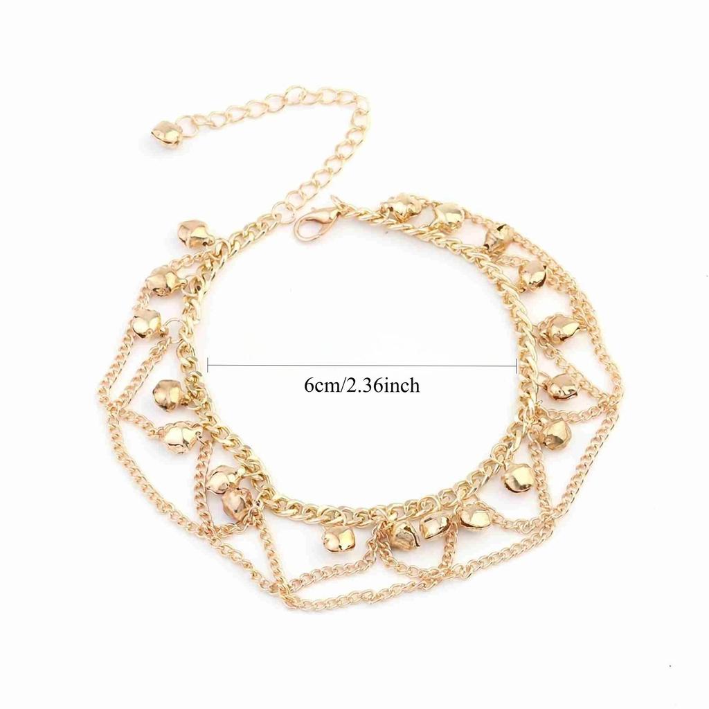 European and American women's fashionable bohemian chic Su bell ankle chain
