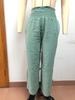 Cross2026 Women's Comfortable Cotton Linen Mid-Waist Long Pants - Casual Spring European American Style