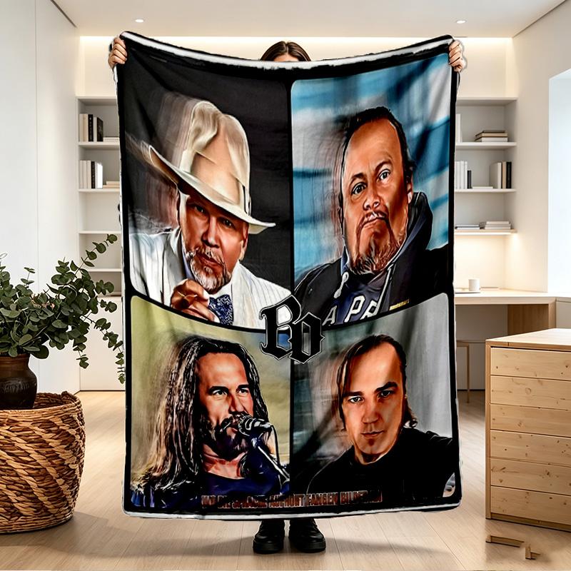 Bohse Onkelz Print Blanket - Soft & Comfortable, for Bedroom, Travel, Sofa, Home Decoration - Birthday Christmas Gift for Friend