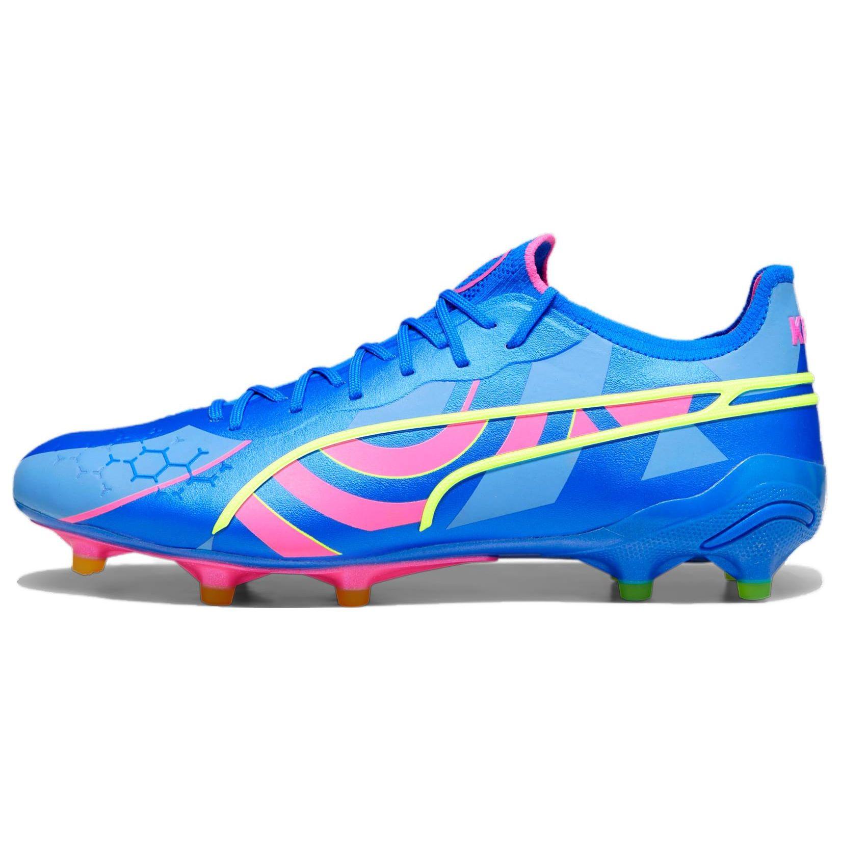 

Puma King Ultimate FG AG Energy Pack Men Sneakers Blue Ultra-Blue Luminous-Pink 107553-01 44