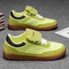 Men's Retro Velcro Training Shoes Breathable Color-block Casual Sneakers Non-slip Gum Sole Athletic Footwear