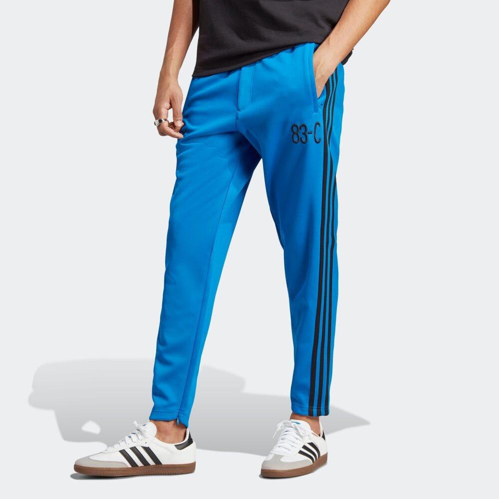 Adidas Originals Trefoil Embroidered Straight-Leg Track Pants Men Bottoms Bright-Blue IA2464