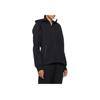 Nike Color Block Hooded Letter Print Long Sleeve Jacket Women Jackets Black FB8339-010