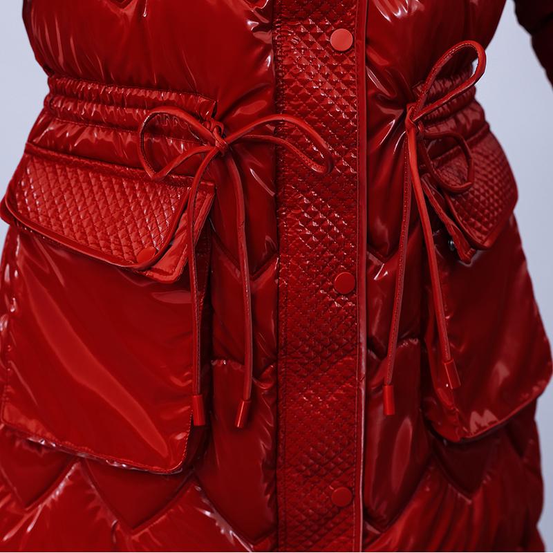 Elegant Woman Winter Coats Hooded Thick Warm Long Parkas Female Jacket Winter Clothes High Quality