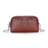 Genuine Leather Women Long Wallet Ladies Clutch Purses Double Deck Zipper Wrist Bag Female Sling Bag Chain Phone Crossbody Bags
