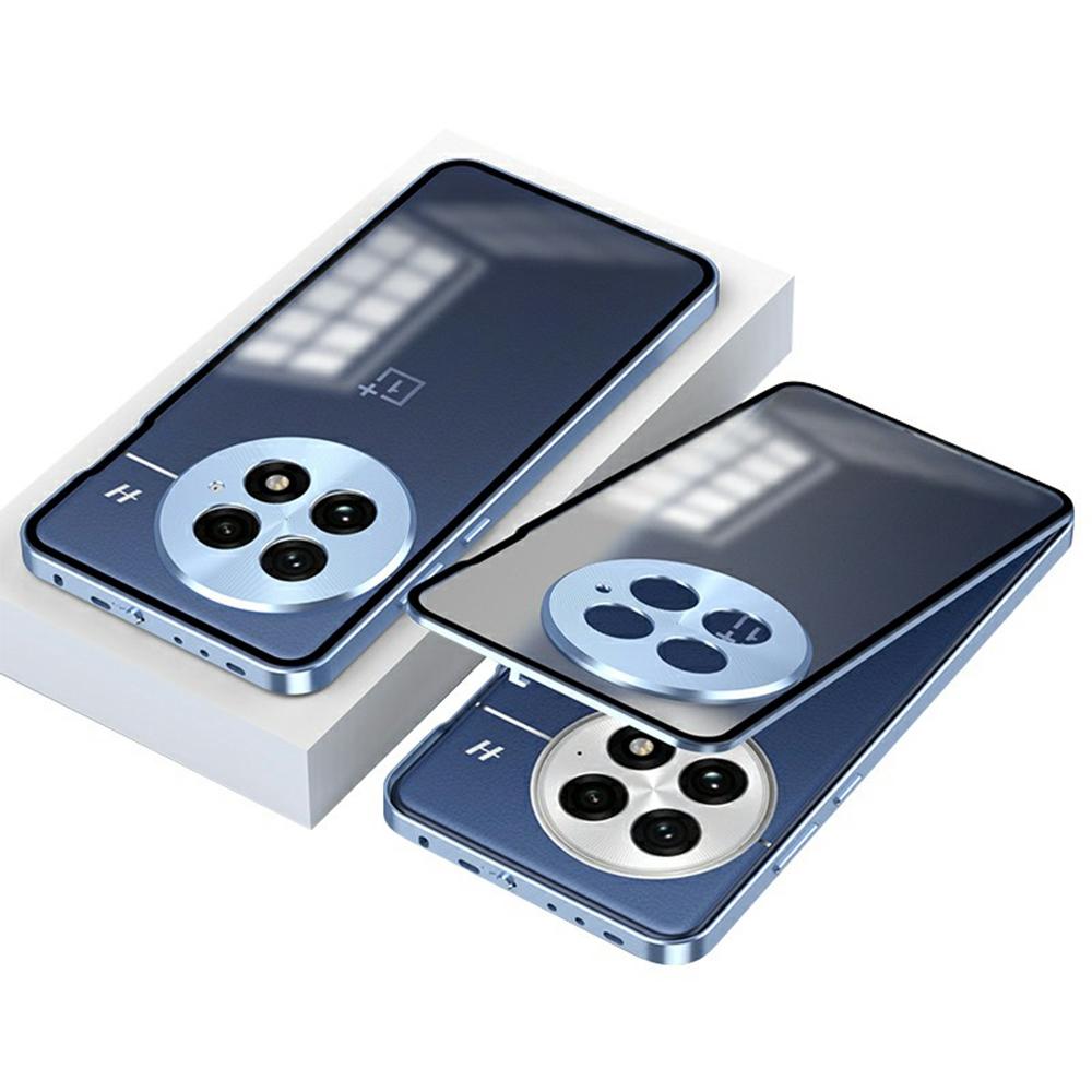 For OnePlus 13 Matte Case Aluminium Alloy+PC Phone Cover Pop-Up Snap Lock