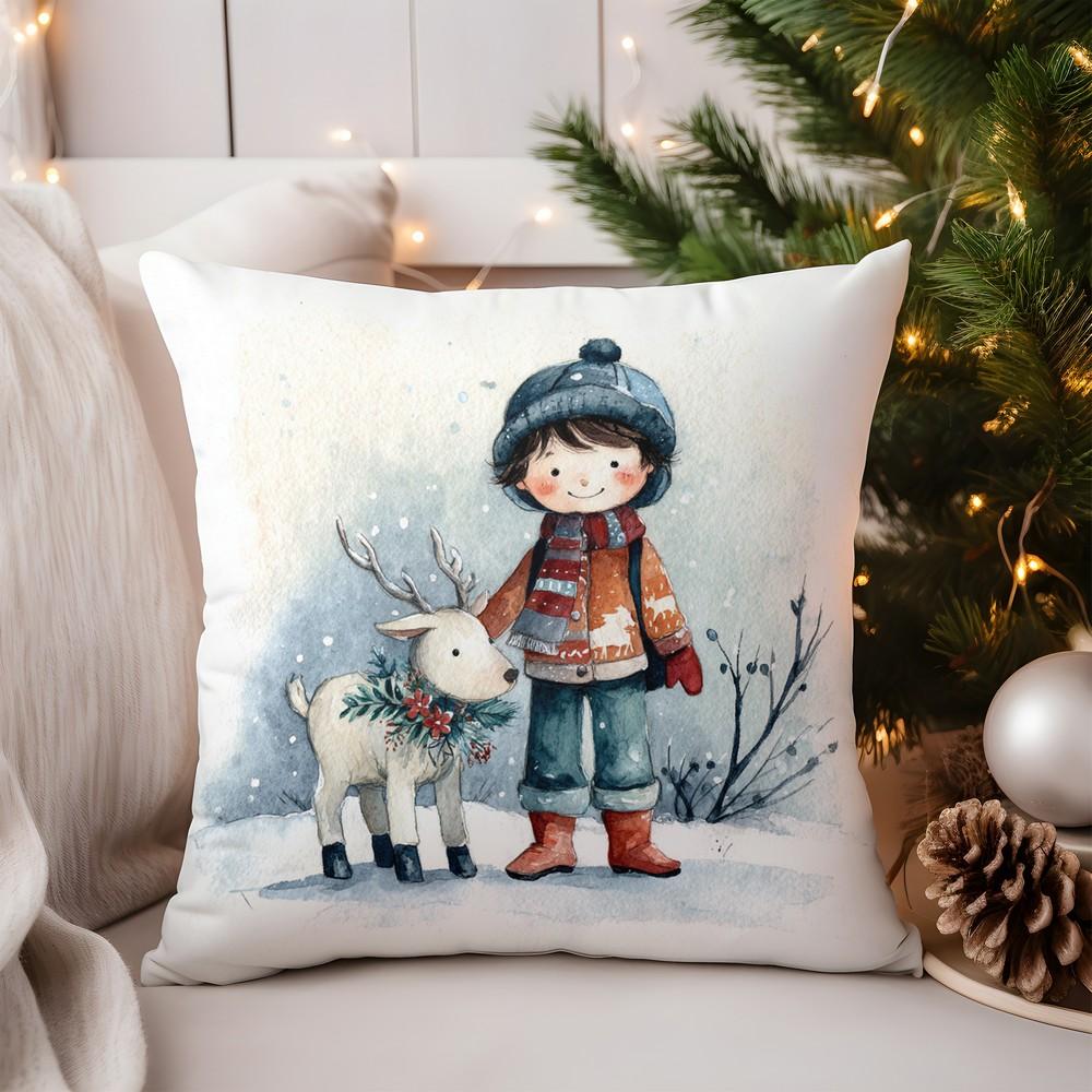 Heimdeko Bezauberndes Märchenhaus Muster Kissenbezug Muster Kissenhülle Geeignet für Sofa Schlafzimmer Auto Kissenbezug