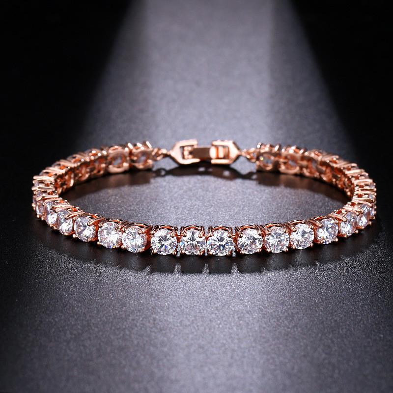 Modisches Kupferarmband im koreanischen Stil mit geometrischen Elementen für Damen