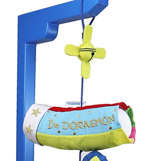 Osaka Choseido May Doll Koi Nobori Indoor Hanging Compact Personalized Wooden Tag Included Doraemon Koi Nobori (Carp Streamer) Decoration, Mini, (Sent