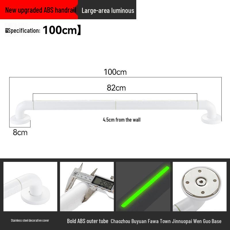 Stainless Steel Bathroom Handrail for Disabled, Elderly, and Pregnant Women