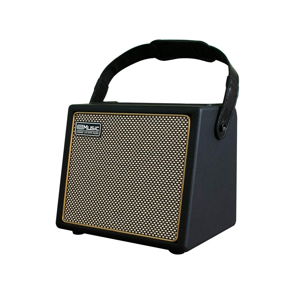 Coolmusic BP MINI Acoustic Guitar Rechargeable Portable Amplifier with BT Speaker and Mic Treble and Chorus Effects Amplifier, 30-Watt Input, Volume,