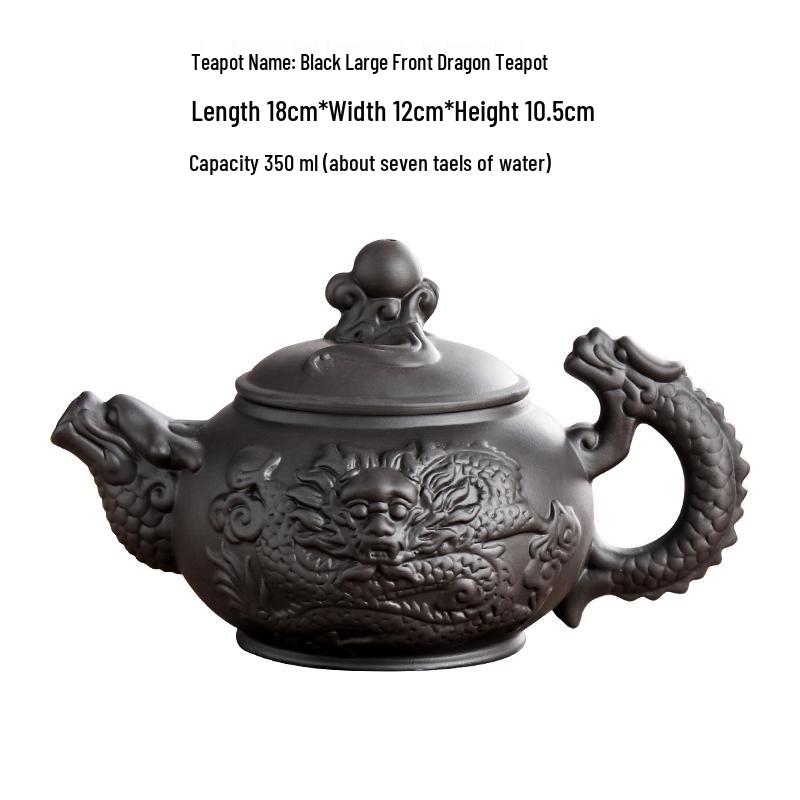 Large Yixing Zisha Handmade Ceramic Teapot for Kung Fu Tea
