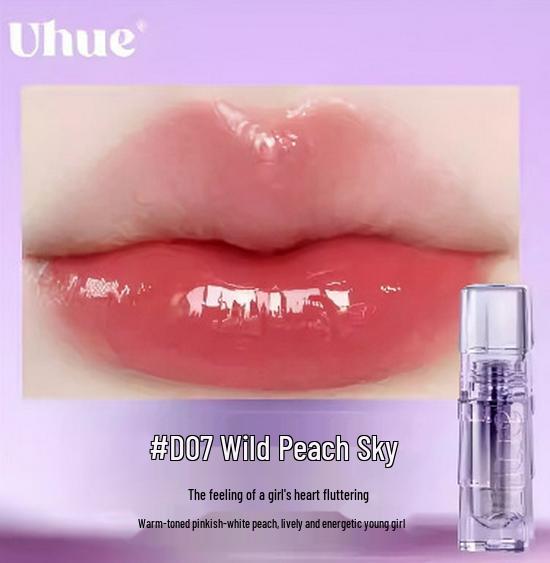 Uhue Holographischer Temperaturadaptiver Matter & Aufpolsternder Lipgloss mit Glasigem Finish.