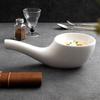 Creative Irregular Shape Ceramic Dinner Plate Pure White Molecular Cuisine Display Plate Thick Soup Plate Specialty Tableware