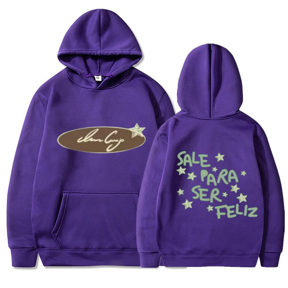 2025 American-Style Star Print Hooded Sweatshirt - Casual, Loose Fit for Autumn and Winter