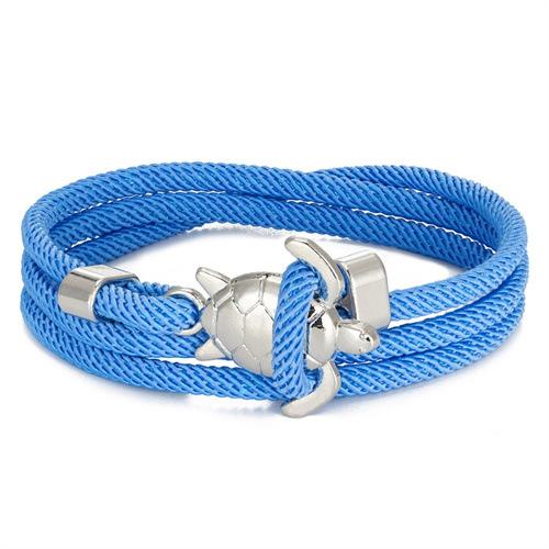 2026 Ocean Series Multi-turn Adjustable Nautical Rope Bracelet Couple Beach Style Jewelry